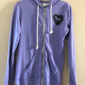 Purple Zip Up PINK Victoria’s Secret Hoodie